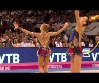 2015 World Rhythmic Gymnastics Championships. Groups AA. Russia. Clubs + Hoops