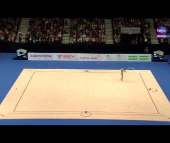 Gimnasia rítmica. Cto Europa 2013. Final Aro (7-10) Daria Svatkovskaya