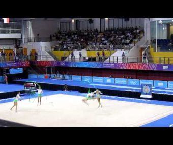 RUS RG Grp Ribbon FINAL - Singapore YOG 2010 Rhythmic Gymnastics (Rank 1)