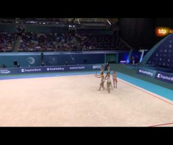 2014 Rhythmic Gymnastics European Championships. Groups AA. Russia. Clubs. 18.366