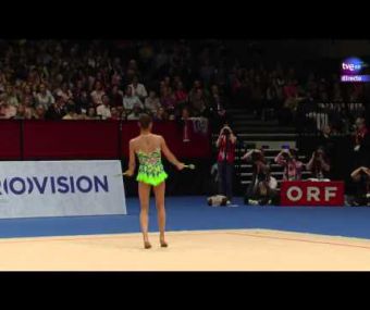 Gimnasia rítmica. Cto Europa 2013. Final Mazas (2-9) Margarita Mamun