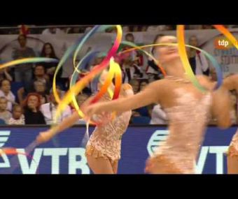 2015 World Rhythmic Gymnastics Championships. Groups AA. Russia. Ribbons