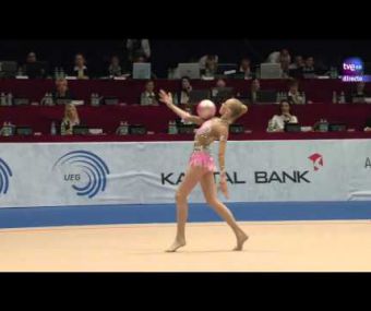 Gimnasia rítmica. Cto Europa 2013. Final Pelota (7-9) Yana Kudryavtseva