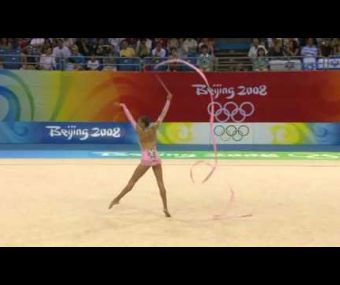 Evgenia Kanaeva Beijing 2008 Ribbon