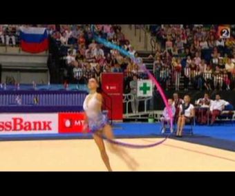 Evgenia Kanaeva ribbon EC Minsk finale