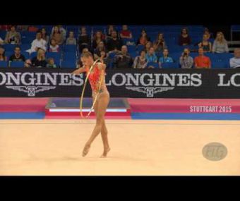 Aleksandra SOLDATOVA (RUS) 2015 Rhythmic Worlds Stuttgart - Qualifications Hoop